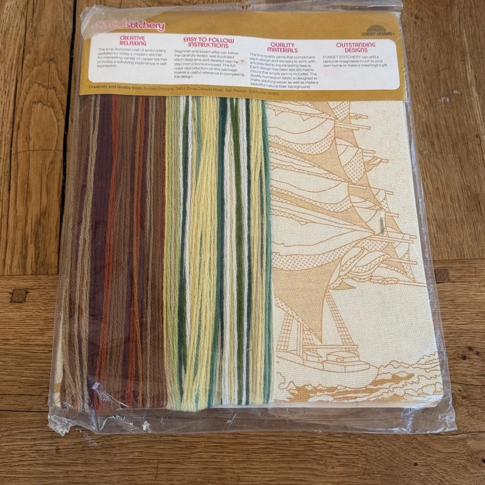 Sunset Stitchery Before the wind